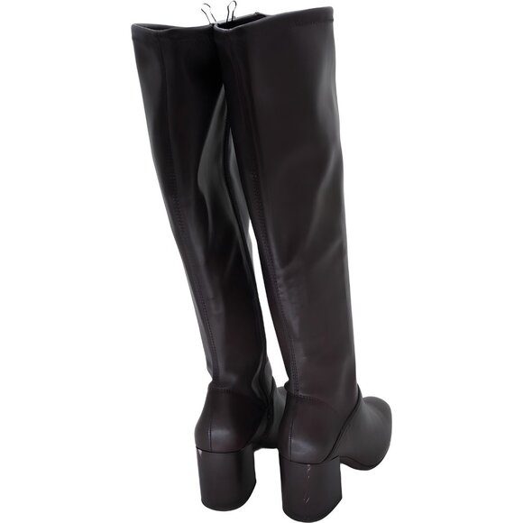 Franco Sarto Tribute Wide-Calf Knee High Boots Cordovan Brown Women's US 5M - Picture 3 of 6